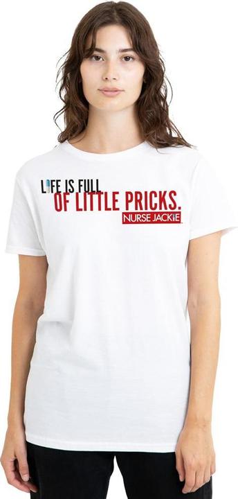 Actual product image Nurse Jackie Unisex Adult Life Is Full T-Shirt (XXL)
