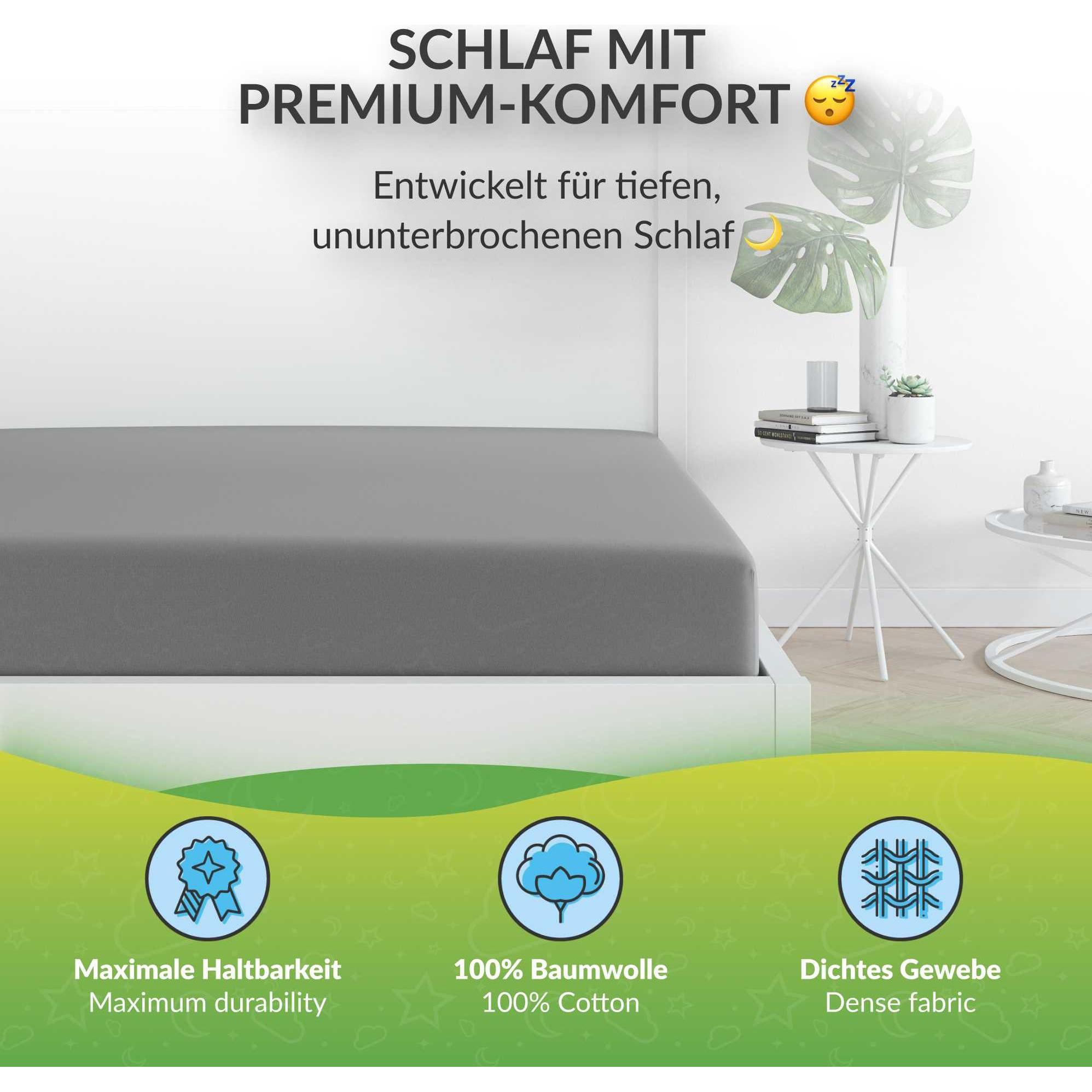 Thumbnail - Etérea, Fixleintuch, Comfort Jersey (140 x 200 cm, 160 x 200)