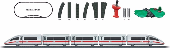Actual product image Märklin H0 my world - Starter set ICE 3 (Track H0)