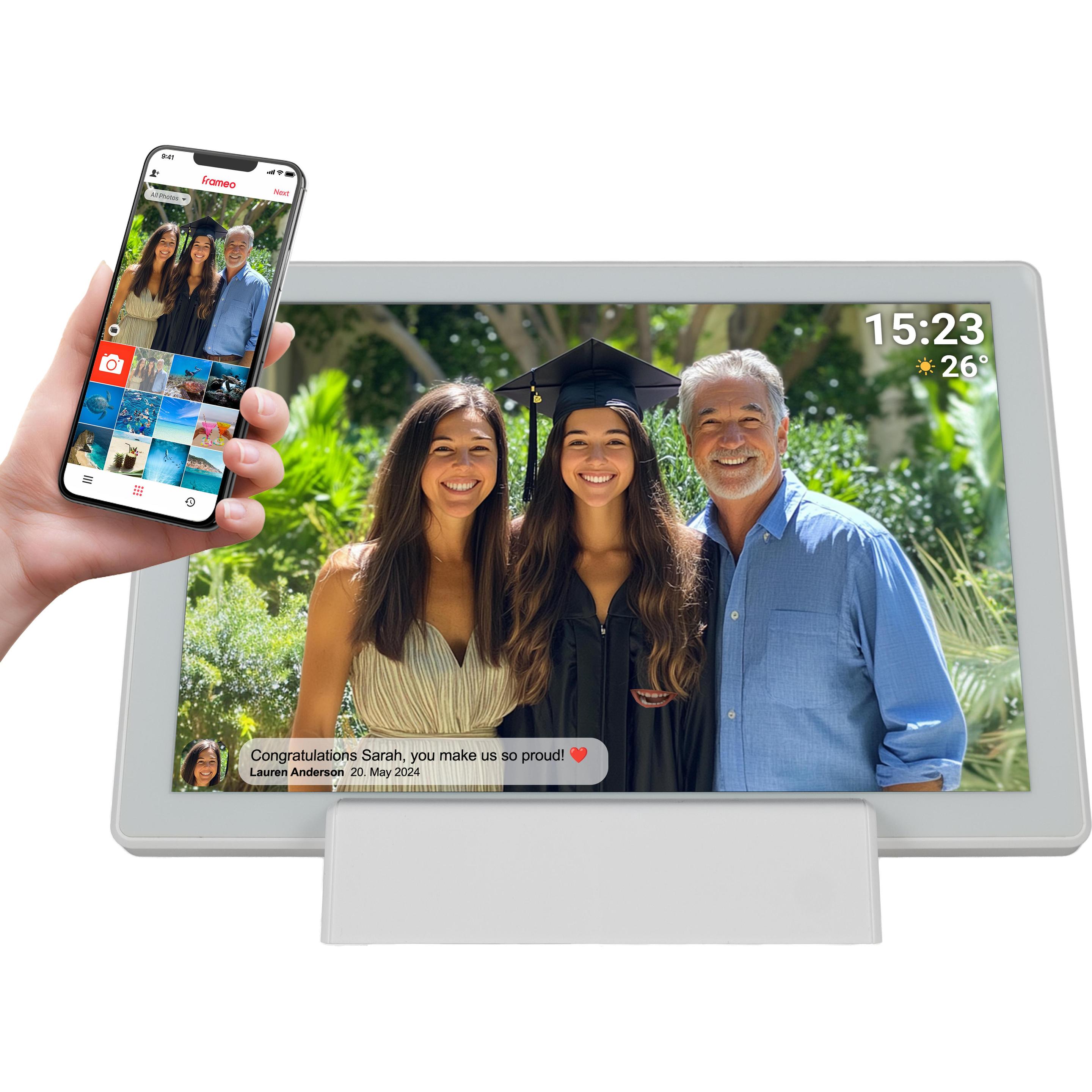 Thumbnail - Denver Frameo PFF-1070W (10.10", 1280 x 800 Pixel), Digitaler Bilderrahmen, Weiss