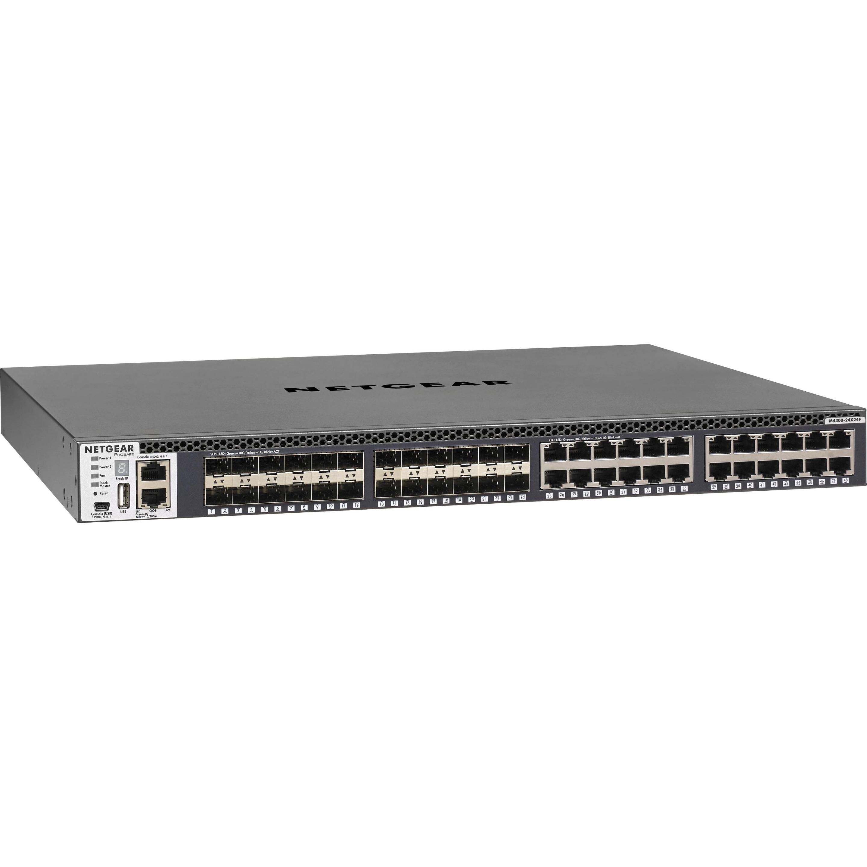 Netgear XSM4348S: 48 Port Managed Switch (48 Ports), Netzwerk Switch, Schwarz