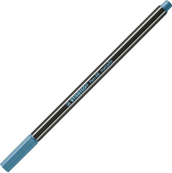 Produktbild STABILO Pen 68 Premium Metallic-Filzstift (Metallicblau, 1 x)