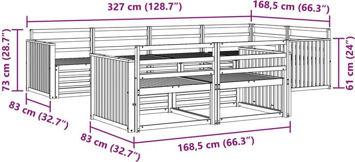 Produktbild vidaXL Outdoor-Sofa