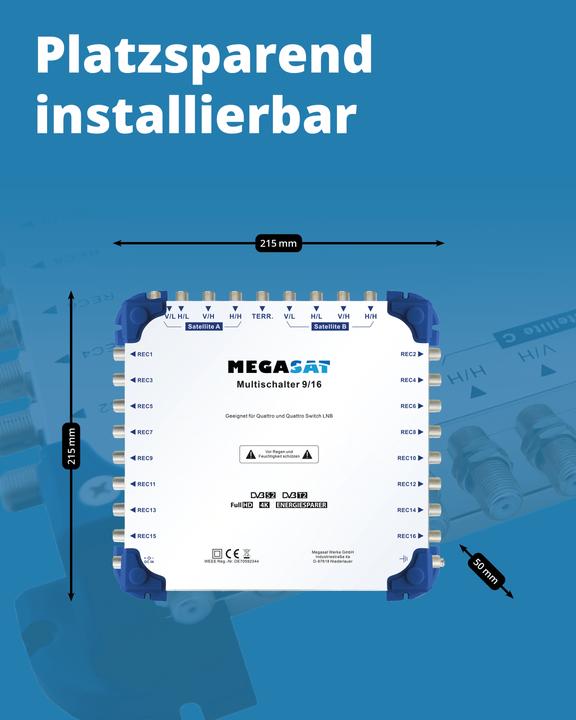 Actual product image Megasat multiswitch 9/16 (Multi switch)