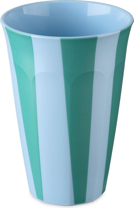 Koziol Nora L Stripes 450 ml drinking cup, 1 piece, Sweet Blue (0.45 l, 1 x)