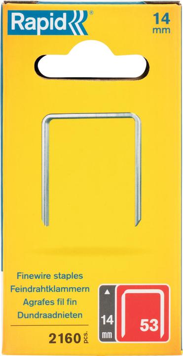 Image du produit Rapid Type 53 Agrafe à fil fin 14 mm (2160 x)