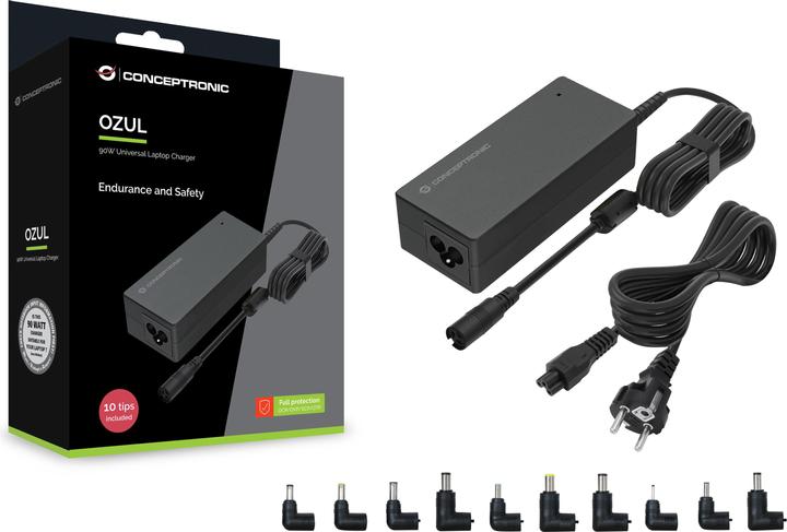 Actual product image Conceptronic Uni. Notebook Netzteil inkl.10 Aufs. 90W/ CNB90 (90 W)