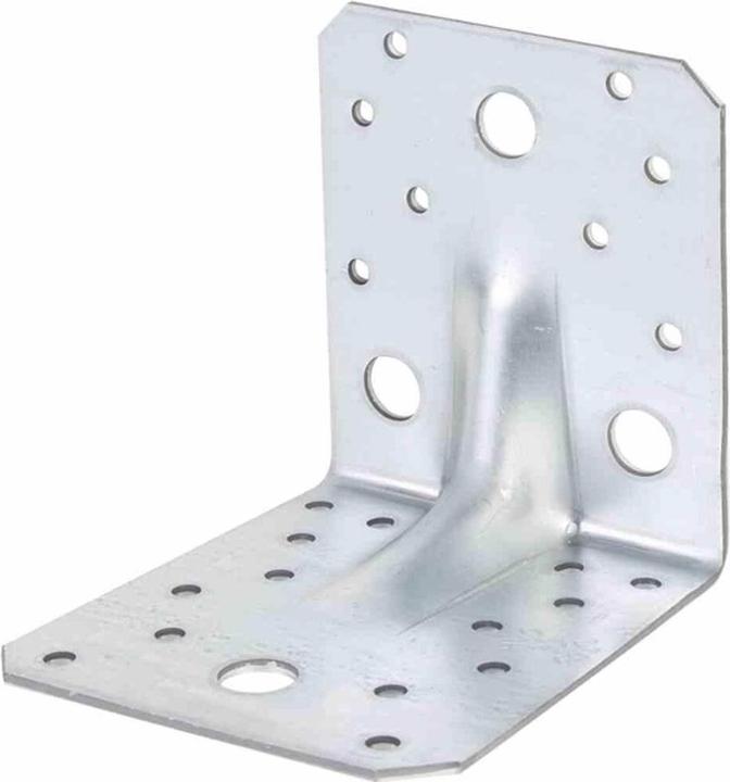 Produktbild Alberts Schwerlast-Winkelverbinder m. Sicke 100 x 100 x 90 mm, sendzimirverzinkt, 1 Stck (Winkelverbinder, 1 Stk.)