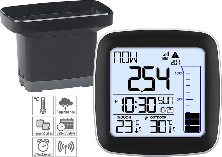 Actual product image Infactory Digital wireless weather station with outdoor sensor and rain gauge