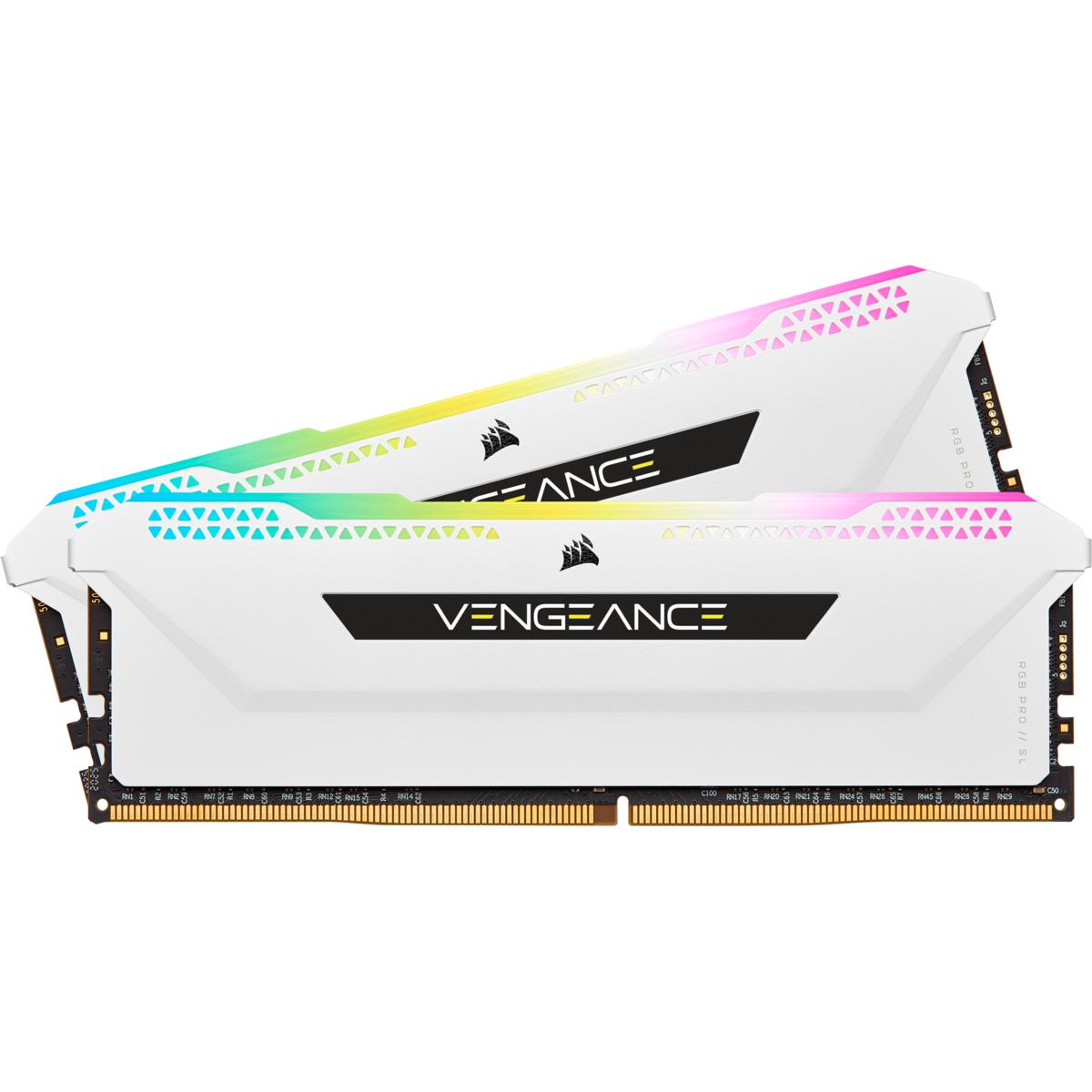 Thumbnail - Corsair Vengeance RGB Pro SL (2 x 8GB, 3200 MHz, DDR4-RAM, DIMM), RAM, Weiss