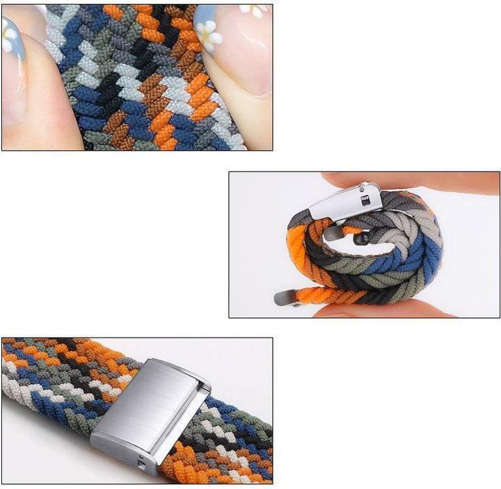 Productafbeelding Hurtel Stoffen bandje voor Watch Ultra / 9 / 8 / 7 / 6 / SE / 5 / 4 / 3 / 2 (49mm / 45mm / 44mm / 42mm) B (Gevlochten stof)