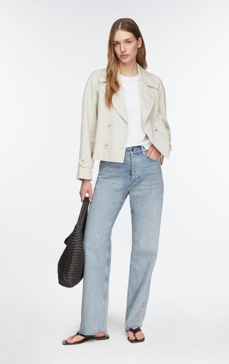Actual product image Comma Baumwoll-Leinen-Melange-Trenchjacke (40)