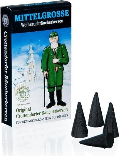 Produktbild Crottendorfer 1033 - Räucherkerzen Weihnachtlicher Weihrauch mittelgross L, 20 Stück