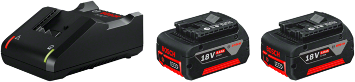 Productafbeelding Bosch Professional 2x GBA 18V accu + GAL 18V-40 lader (18 V)