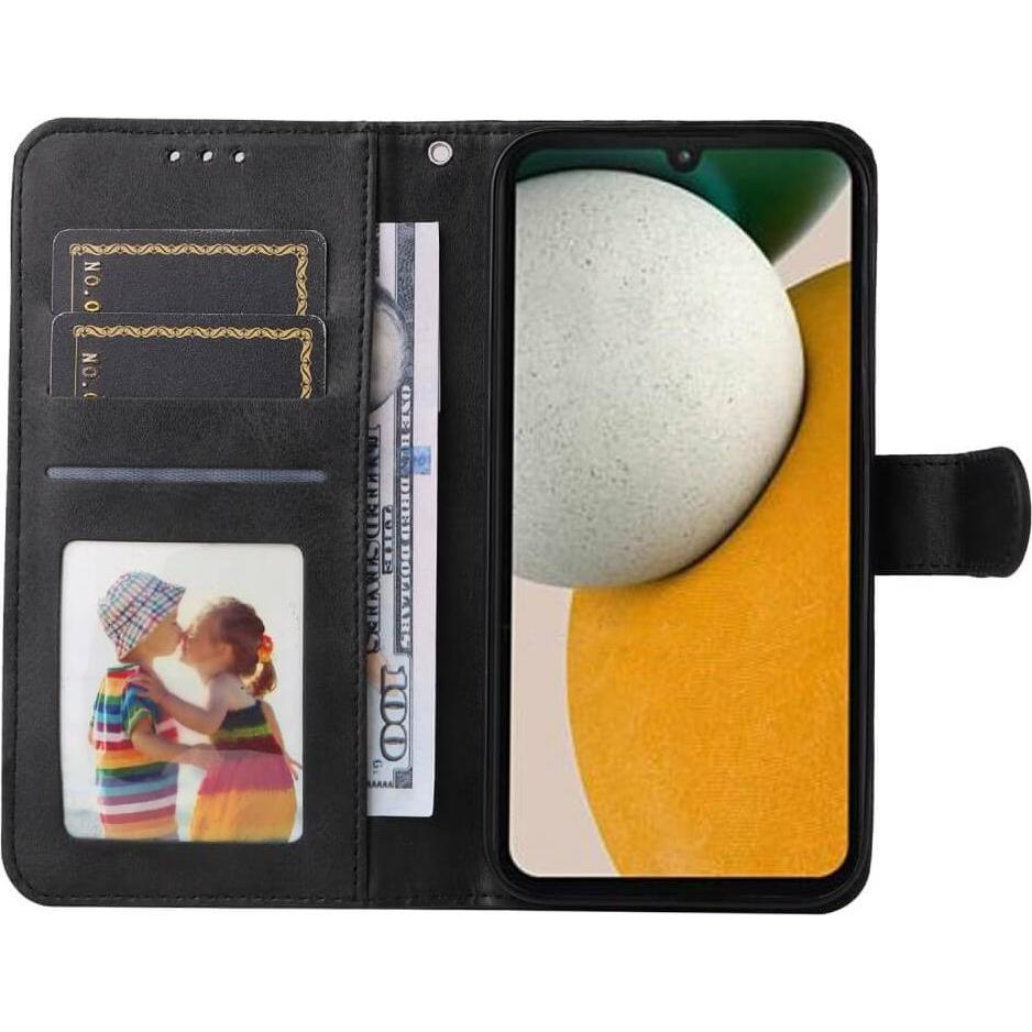 Thumbnail - Cover-Discount Galaxy A15 - Premium Handyhülle Etui schwarz (Samsung Galaxy A15), Smartphone Hülle, Schwarz