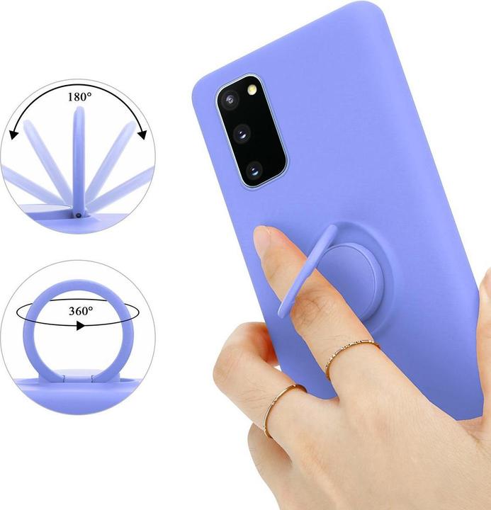 Actual product image Cadorabo TPU Liquid Ring Silicone Case Cover (Samsung Galaxy S20 FE)