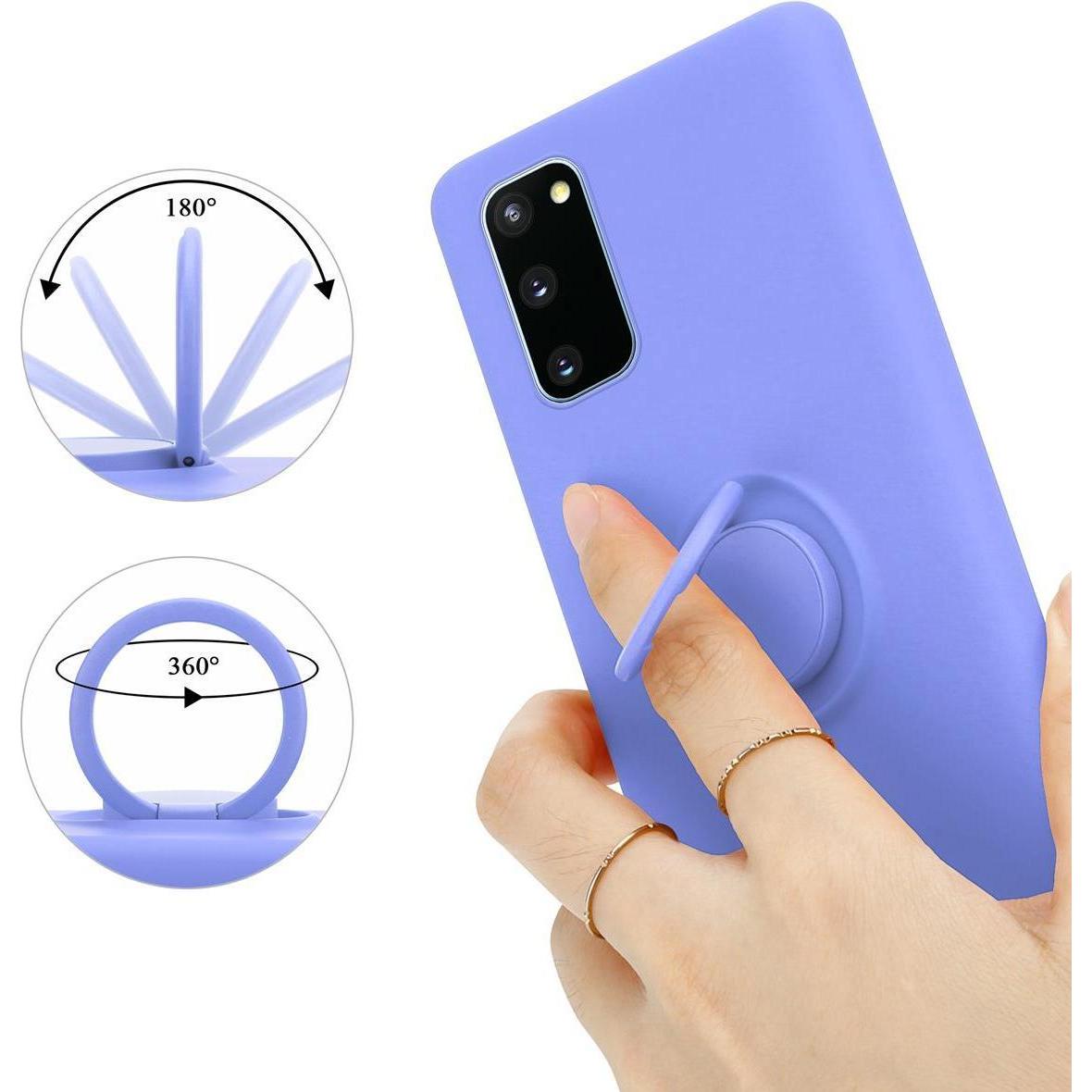 Thumbnail - Cadorabo TPU Liquid Ring Silicone Case Hülle (Samsung Galaxy S20 FE), Smartphone Hülle, Violett