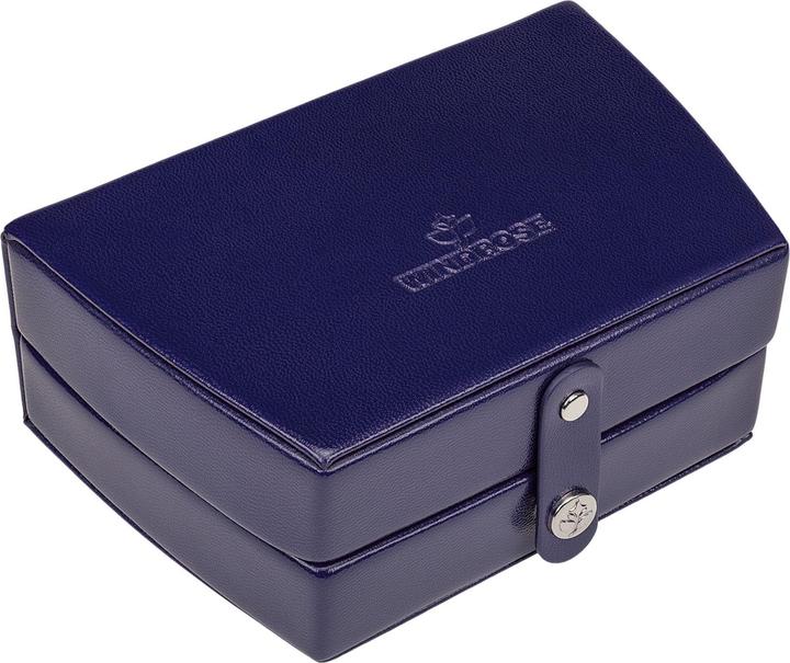 Produktbild Windrose Automatik-Schmuckkoffer Merino Moda dunkelblau