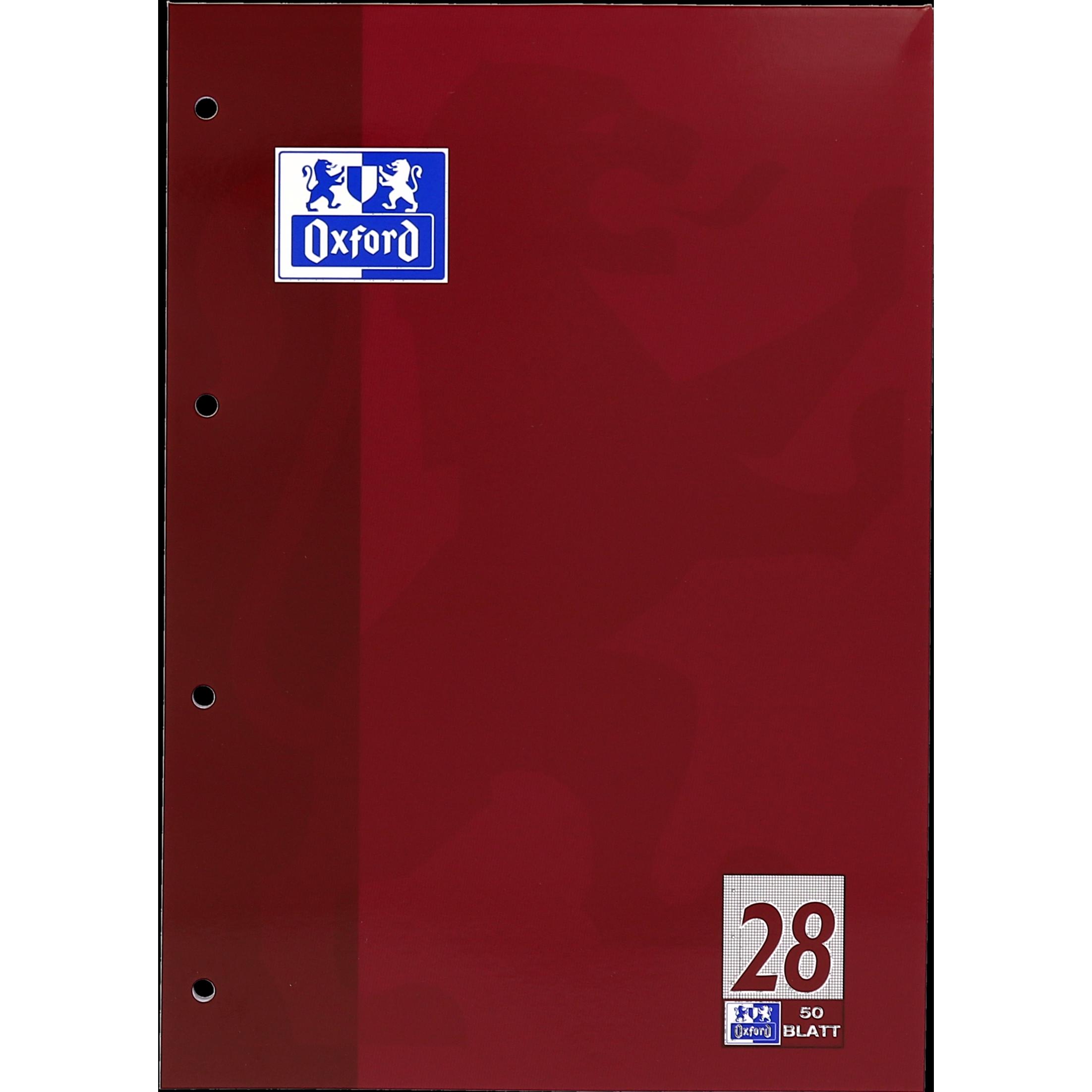 Oxford, Heft + Block, Schulblock, A4, Lineatur 28 (A4, Liniert, Harter Einband)