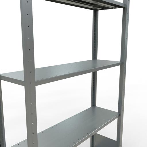 Image du produit Schulte Lagertechnik Système d'étagères de base MULTIplus150 sans boulons avec longerons.