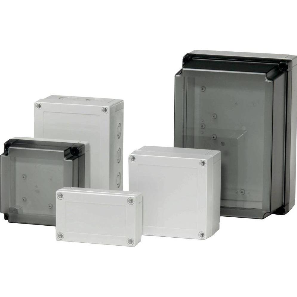 Fibox Gehäuse Polycarbonat 130x130x75mm (Gehäuse), Elektronikzubehör + Gehäuse, Grau