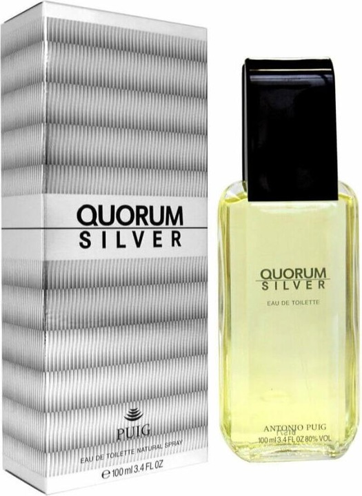 Actual product image Antonio Puig Quorum Silver (Eau de toilette, 100 ml)