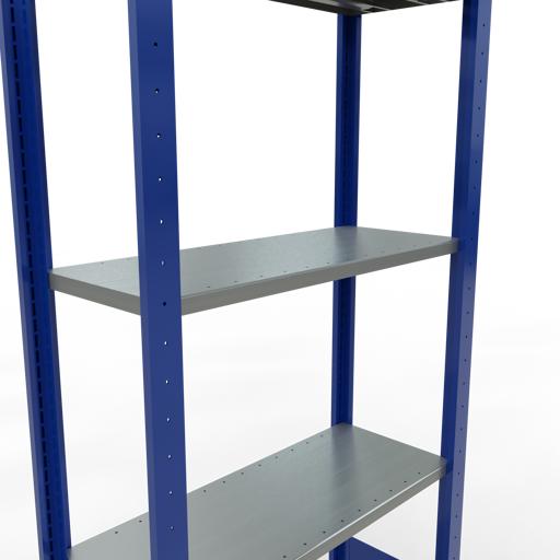 Immagine prodotto Schulte Lagertechnik Sistema di scaffalature di base senza viti MULTIplus150 con ripiani di lunghezza