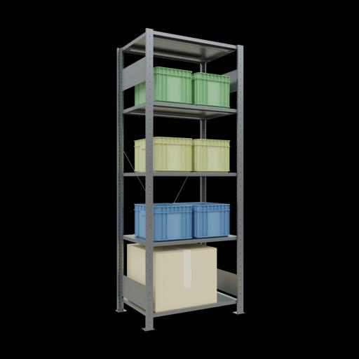 Actual product image Schulte Lagertechnik MULTIplus150 basic racking system with cross braces
