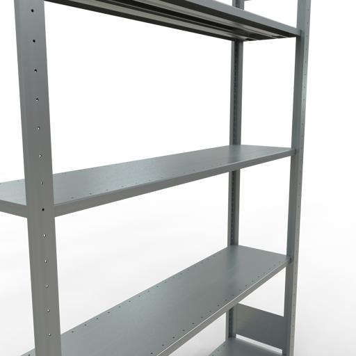 Immagine prodotto Schulte Lagertechnik Sistema di scaffalature di base senza viti MULTIplus150 con ripiani di lunghezza