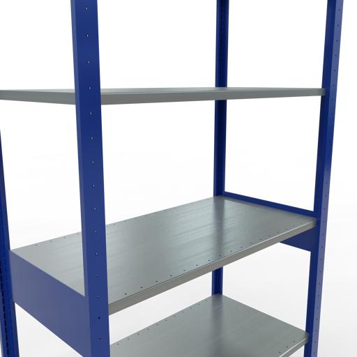Immagine prodotto Schulte Lagertechnik Sistema di scaffalature di base senza viti MULTIplus150 con ripiani di lunghezza