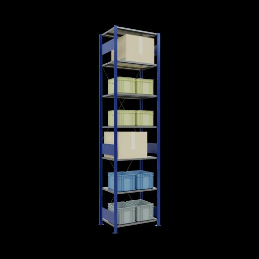 Actual product image Schulte Lagertechnik MULTIplus150 basic racking system with cross braces