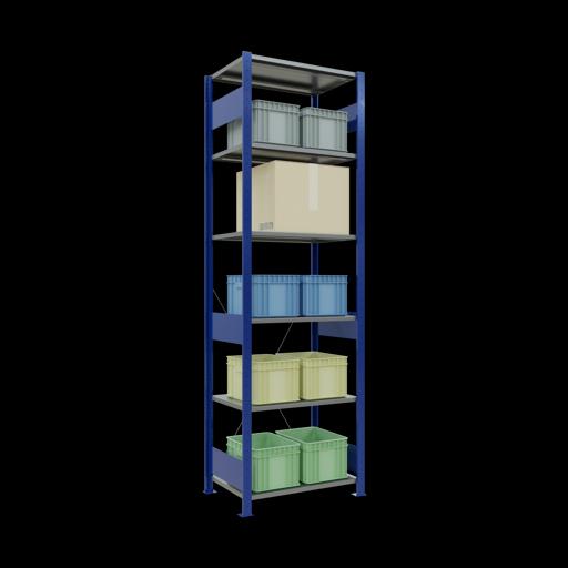 Actual product image Schulte Lagertechnik MULTIplus150 basic racking system with cross braces