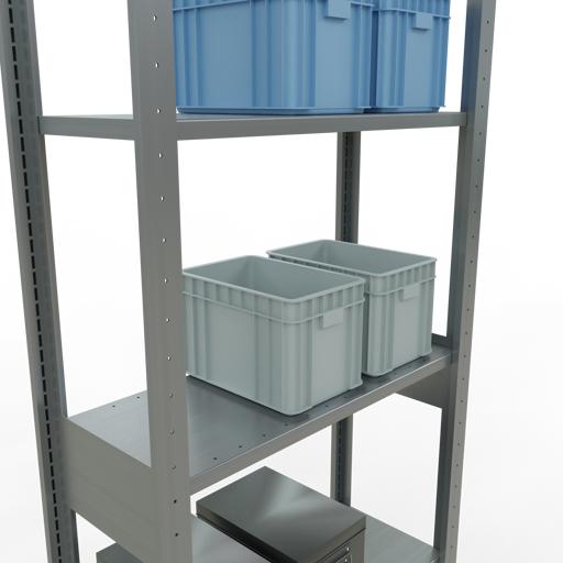 Immagine prodotto Schulte Lagertechnik Sistema di scaffalature di base senza viti MULTIplus150 con ripiani di lunghezza