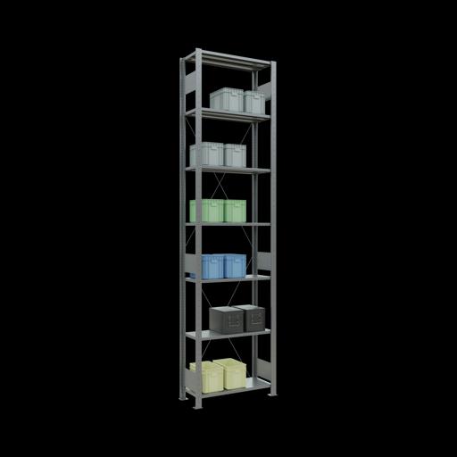 Actual product image Schulte Lagertechnik MULTIplus150 basic racking system with cross braces
