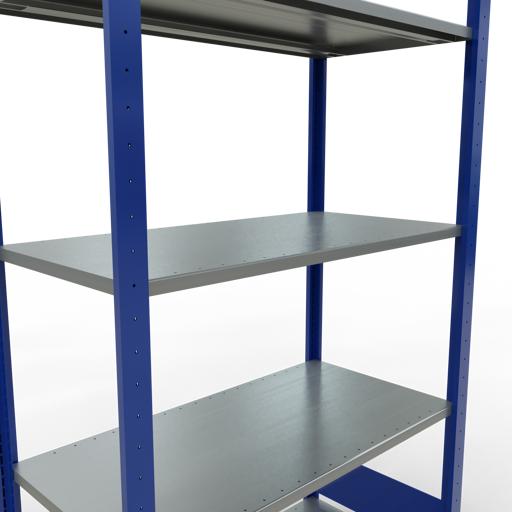 Immagine prodotto Schulte Lagertechnik Sistema di scaffalature di base senza viti MULTIplus150 con ripiani di lunghezza