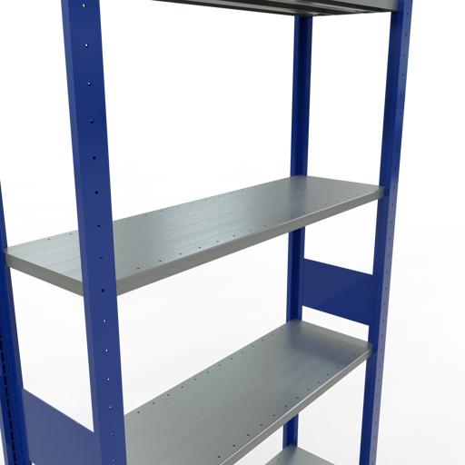Immagine prodotto Schulte Lagertechnik Sistema di scaffalature di base senza viti MULTIplus150 con ripiani di lunghezza