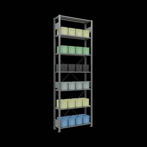 Immagine prodotto Schulte Lagertechnik MULTIplus150 sistema di scaffalatura di base senza bulloni con traversa