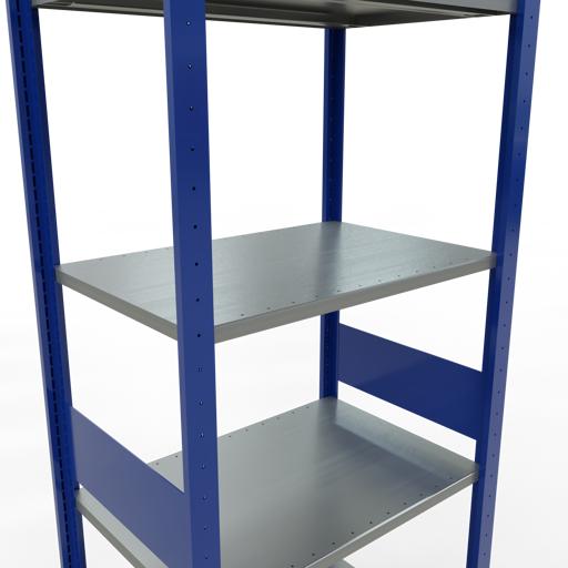 Immagine prodotto Schulte Lagertechnik Sistema di scaffalature di base senza viti MULTIplus150 con ripiani di lunghezza