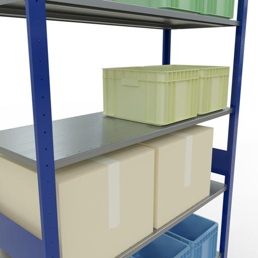 Immagine prodotto Schulte Lagertechnik Sistema di scaffalature di base senza viti MULTIplus150 con ripiani di lunghezza