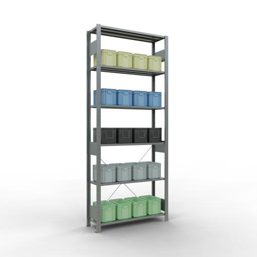Actual product image Schulte Lagertechnik MULTIplus150 basic racking system with cross braces