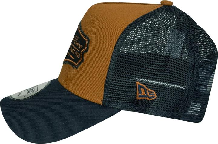 Produktbild New Era Adjustable Trucker Cap - RETRO PATCH navy / peanut (One Size)