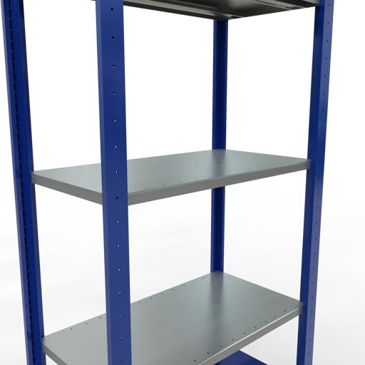 Immagine prodotto Schulte Lagertechnik Sistema di scaffalature di base senza viti MULTIplus150 con ripiani di lunghezza