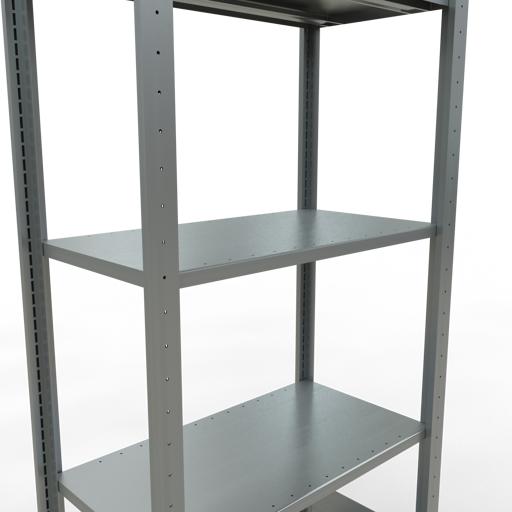 Immagine prodotto Schulte Lagertechnik Sistema di scaffalature di base senza viti MULTIplus150 con ripiani di lunghezza