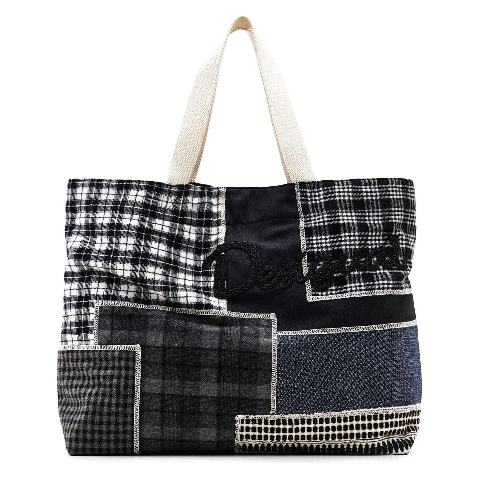 Desigual, Tasche, Casual Romantic Shopper Tasche 42.5 Cm, Schwarz