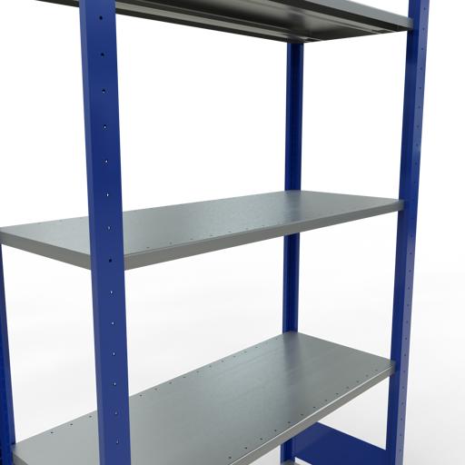 Immagine prodotto Schulte Lagertechnik Sistema di scaffalature di base senza viti MULTIplus150 con ripiani di lunghezza
