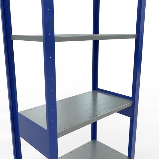 Immagine prodotto Schulte Lagertechnik Sistema di scaffalature di base senza viti MULTIplus150 con ripiani di lunghezza