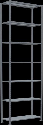 Actual product image Schulte Lagertechnik MULTIplus150 boltless basic shelving system with cross brace