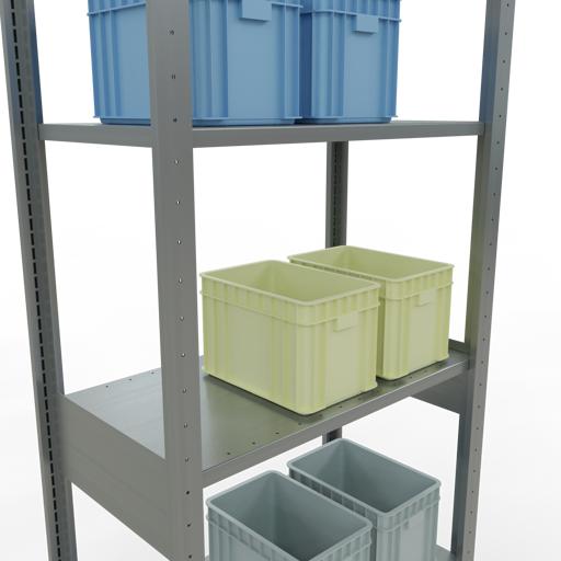 Actual product image Schulte Lagertechnik MULTIplus150 basic racking system with length ledgers