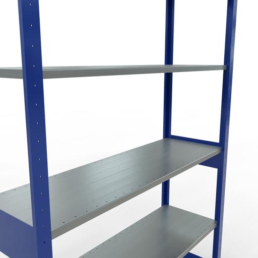 Immagine prodotto Schulte Lagertechnik Sistema di scaffalature di base senza viti MULTIplus150 con ripiani di lunghezza