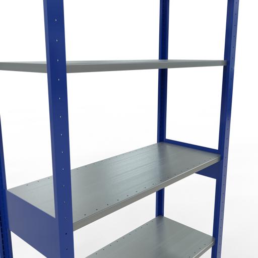 Immagine prodotto Schulte Lagertechnik Sistema di scaffalature di base senza viti MULTIplus150 con ripiani di lunghezza